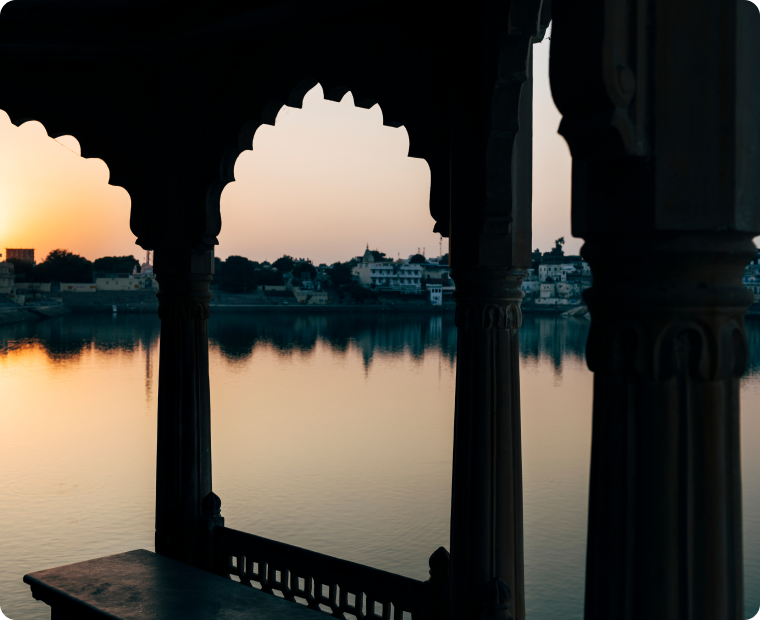 Heritage and water scene